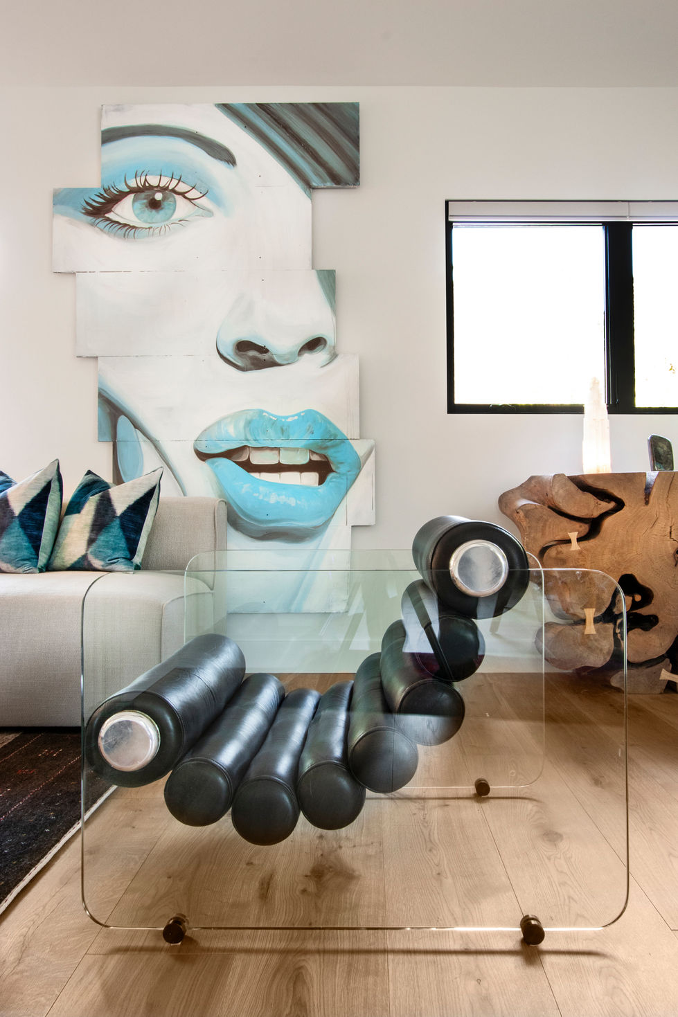 Modern art, unique coffee table