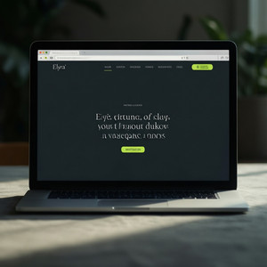 Visual Identity - 'Elyra' One-Page Website Showcase
