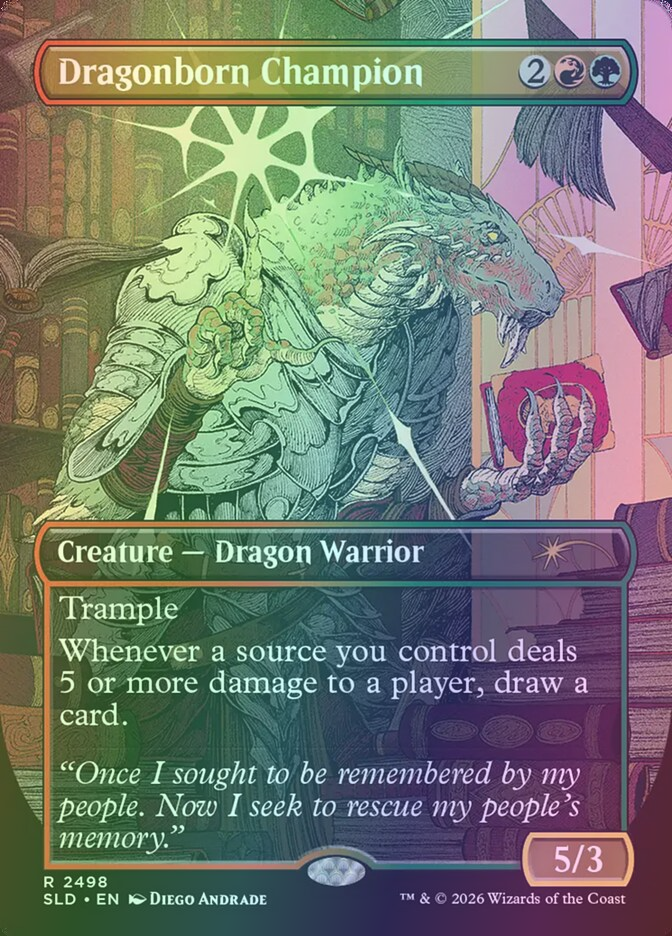 Dragonborn Champion - SLD 2498 Foil