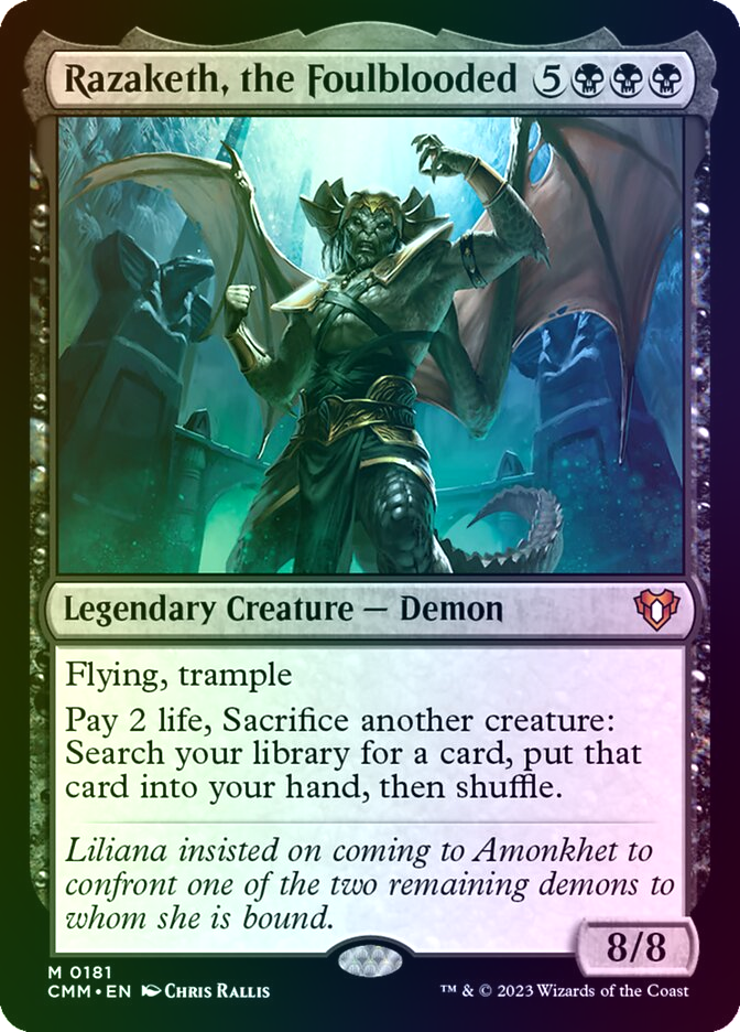 Razaketh, the Foulblooded - CMM 181 Foil