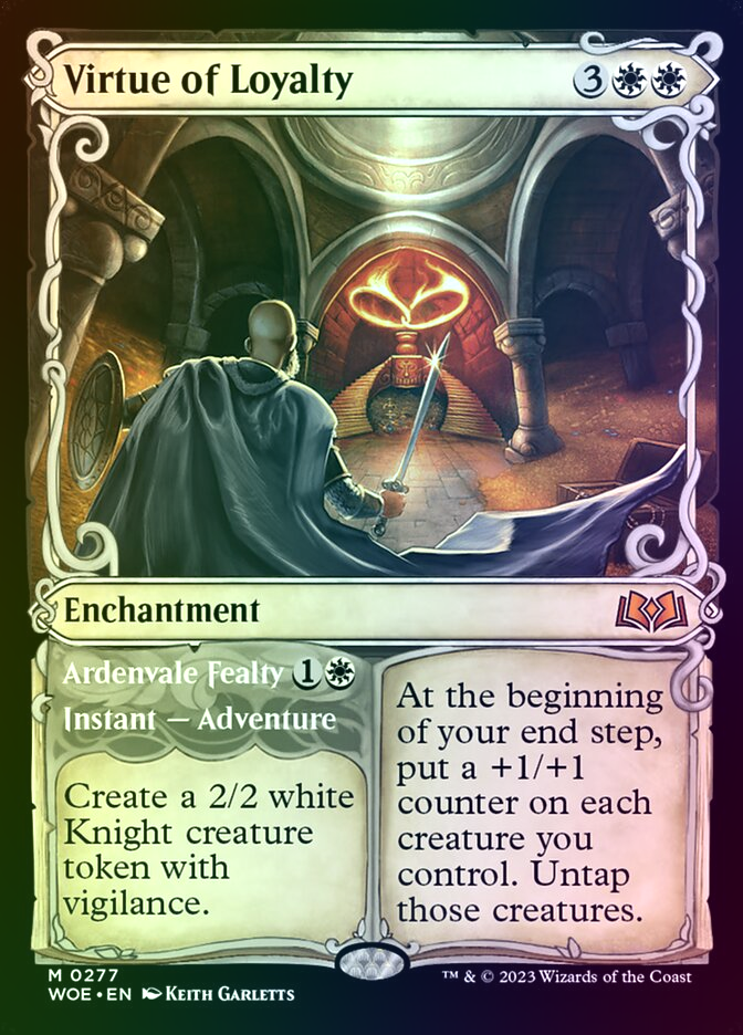 Virtue of Loyalty // Ardenvale Fealty - WOE 277 Foil