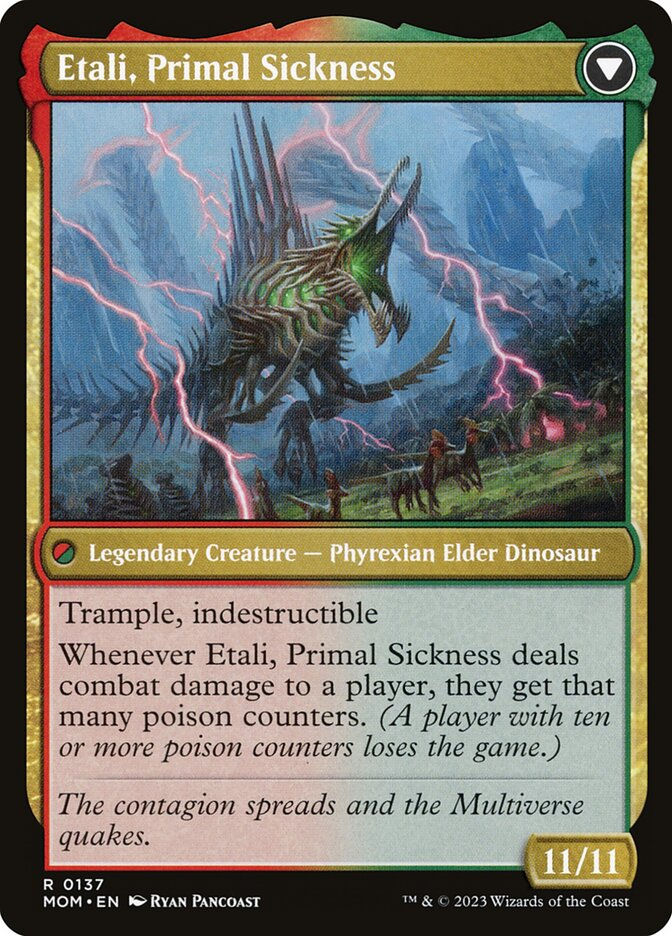 Etali, Primal Conqueror // Etali, Primal Sickness - MOM 137
