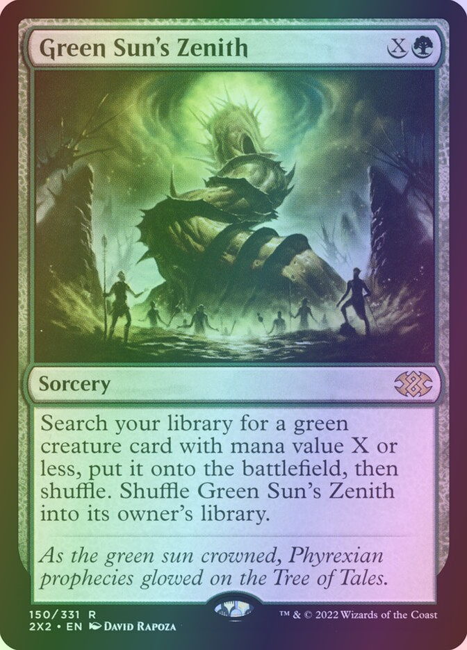 Green Sun's Zenith - 2X2 150 Foil