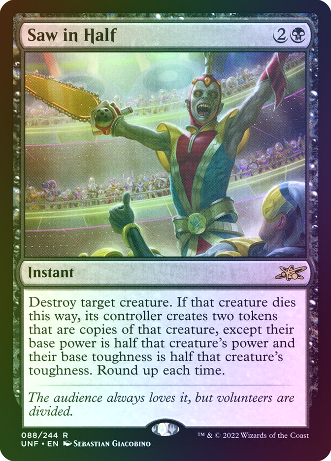 Saw in Half - UNF 88 Foil