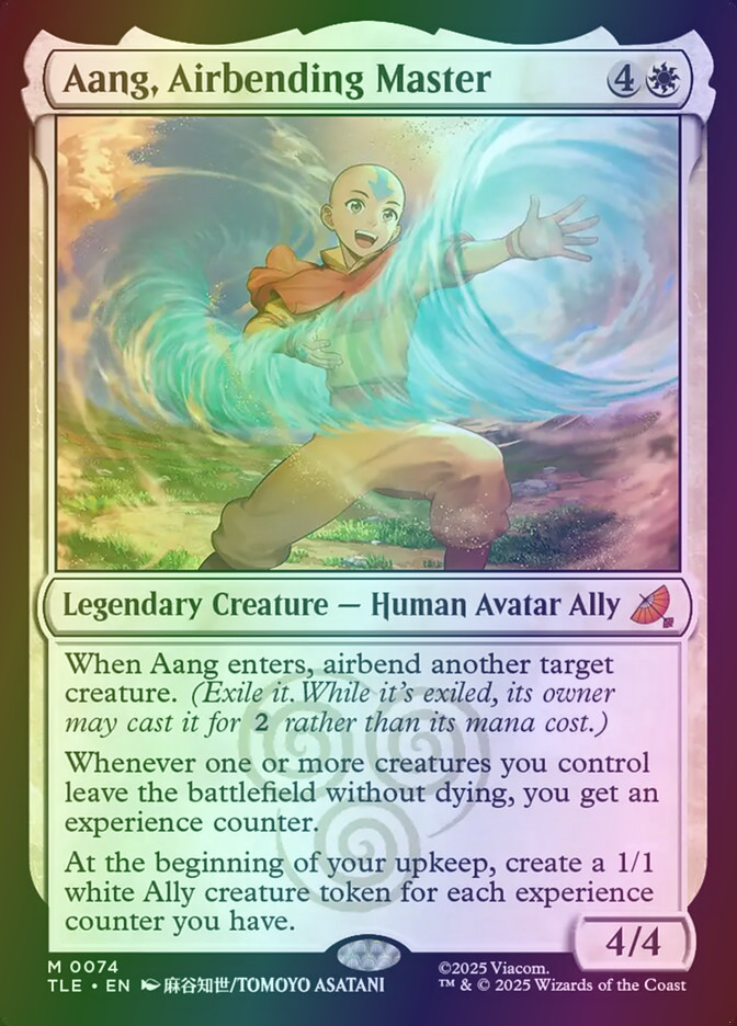 Aang, Airbending Master - TLE 74 Foil