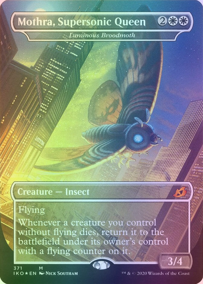 Mothra, Supersonic Queen (Luminous Broodmoth) - IKO 371 Foil