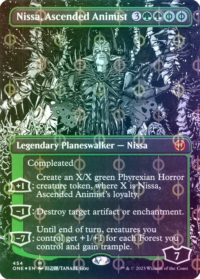 Nissa, Ascended Animist - ONE 454 Foil