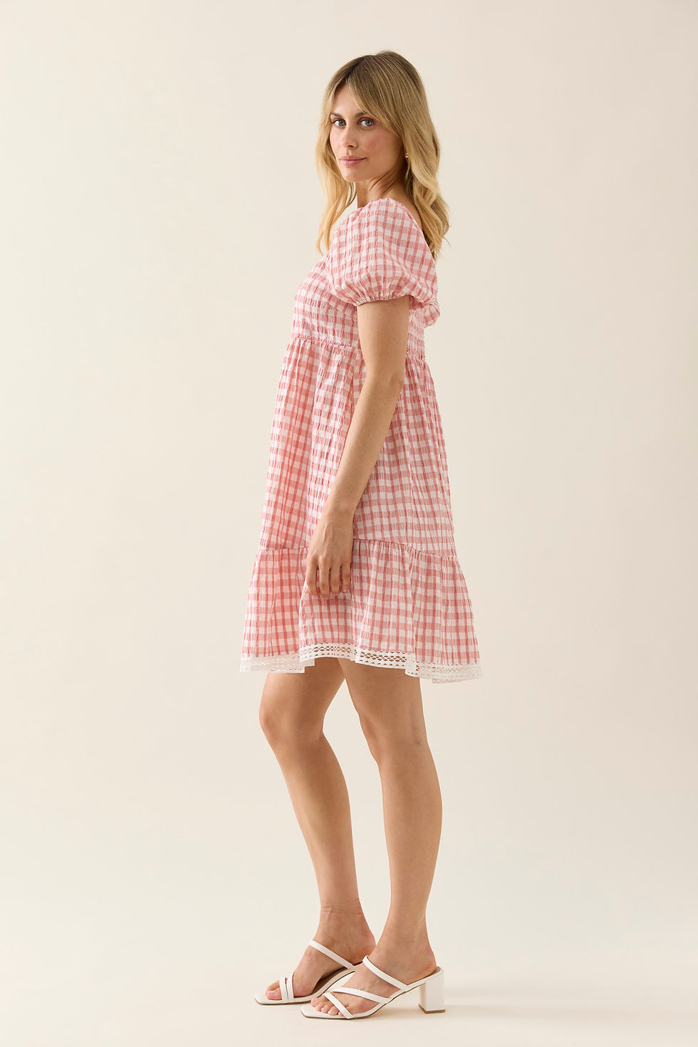 Thumbnail: Gingham Mini Dress by Isle of Mine