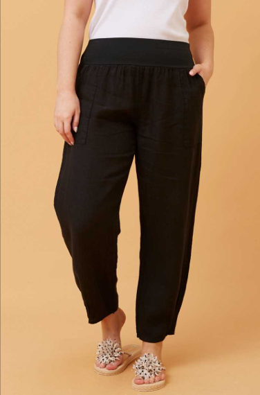 Ultimate Italian Linen Relaxed Fit Pant in Khaki, Black, Linen and Navy