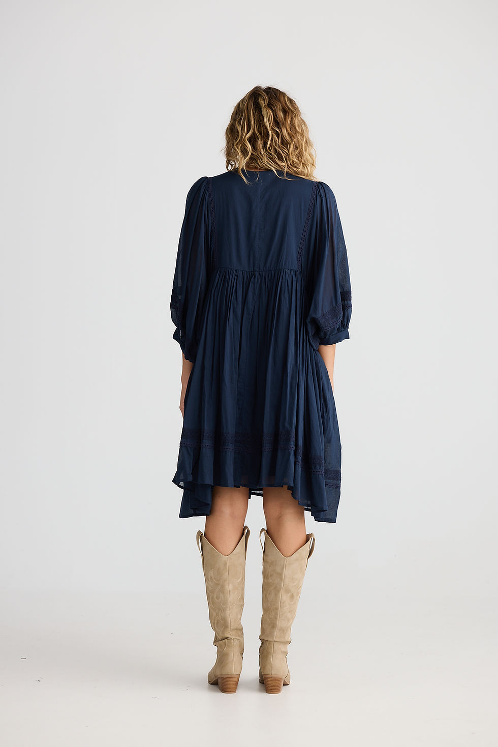 Thumbnail: Bohemian Solstice Dress in Navy or White by Talisman Shop this Boho beauty now
