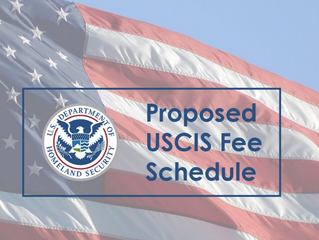 U.S. Citizenship and Immigration Services Fee Schedule