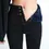Miniatura: Women High Waist Velvet Thick Jeans  Mom Black Denim Trousers With Fleece