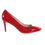Miniatura: Patent Leather 8cm Pin Heel Round Toe Pumps-Red