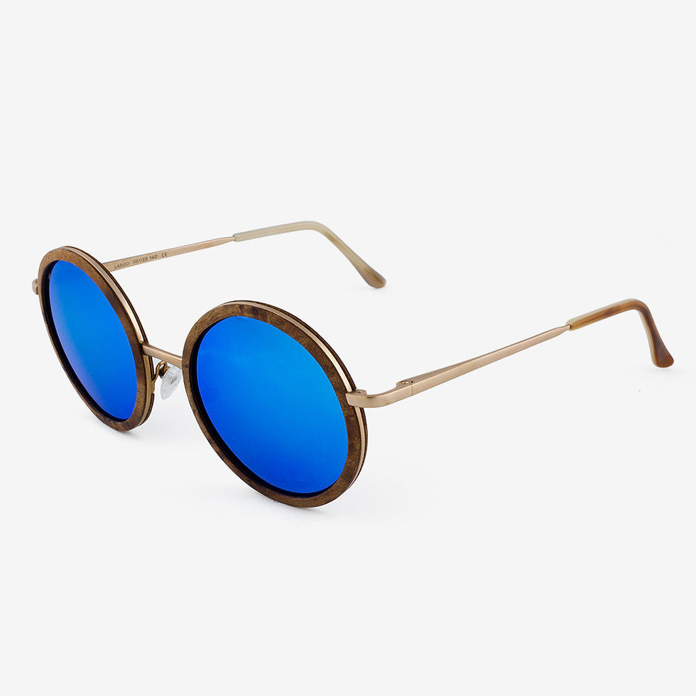 Thumbnail: Largo - Metal & Wood Sunglasses