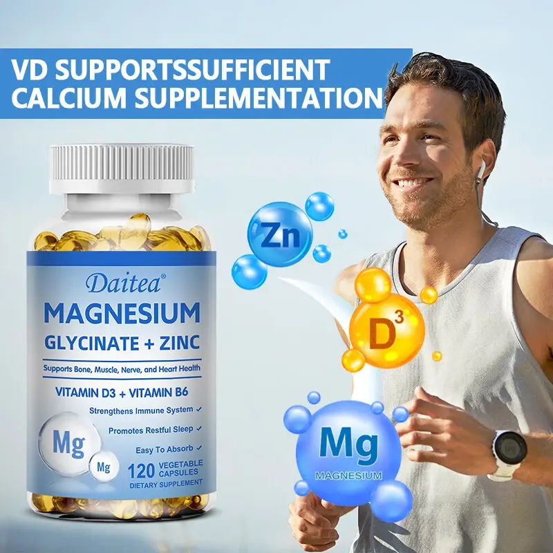 Miniatura: Magnesium and Zinc Capsules - tto Support Muscle, Nerve, Joint and Heart Health