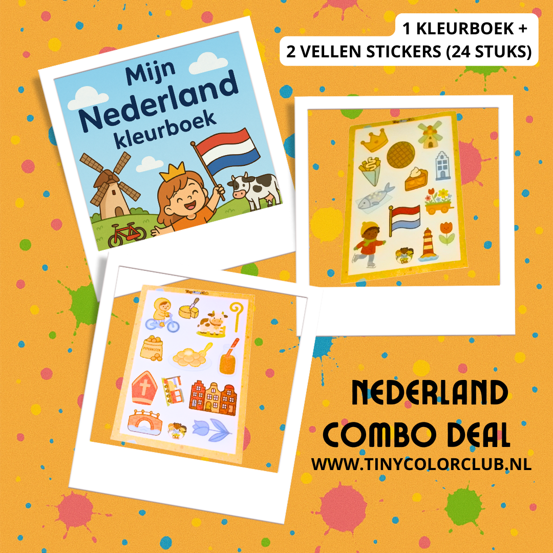 Nederland Kleur & Sticker Combo