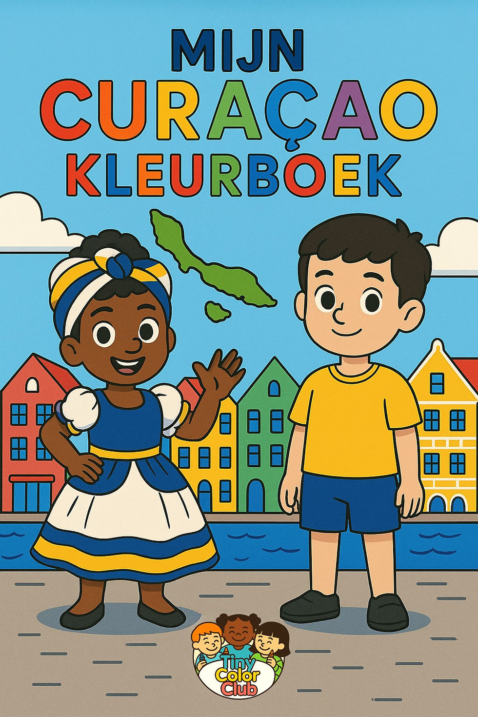 Thumbnail: Cover Mijn Curaçaos kleurboek