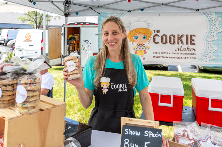 Heather Kratz with the Cookie Garden makes their debut at the Crafted at the Oak event this Sunday.  Photo by Heather Kratz