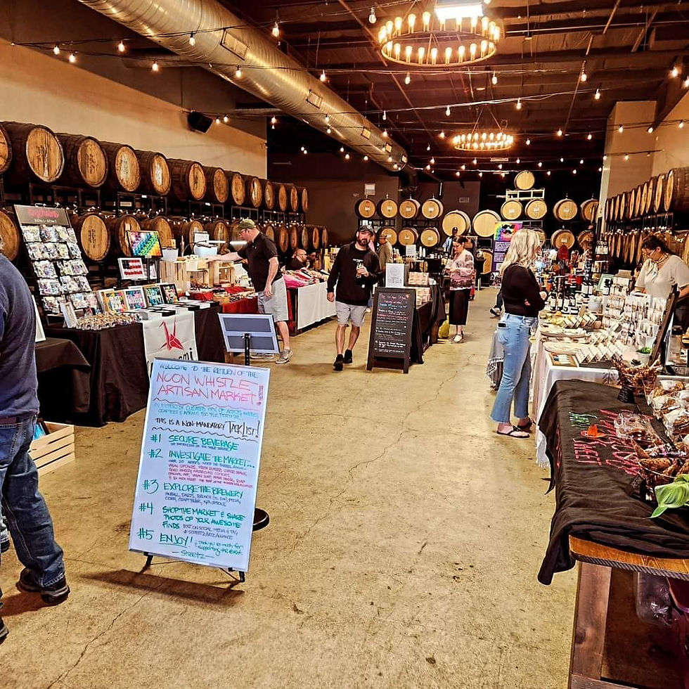 A picture from one of the Noon Whistle Artisan Markets in Lombard, IL -- We use a variety of techniques to inform, promote and share the event with patrons. Photo by Streetz