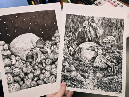 Libby McArthur Art is one of the featured artists in the Leather, Ink & Flame Flipside Bazaar in Tinley Park 9/14/2025