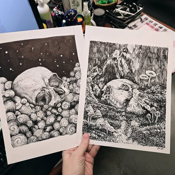 Libby McArthur Art is one of the featured artists in the Leather, Ink & Flame Flipside Bazaar in Tinley Park 9/14/2025