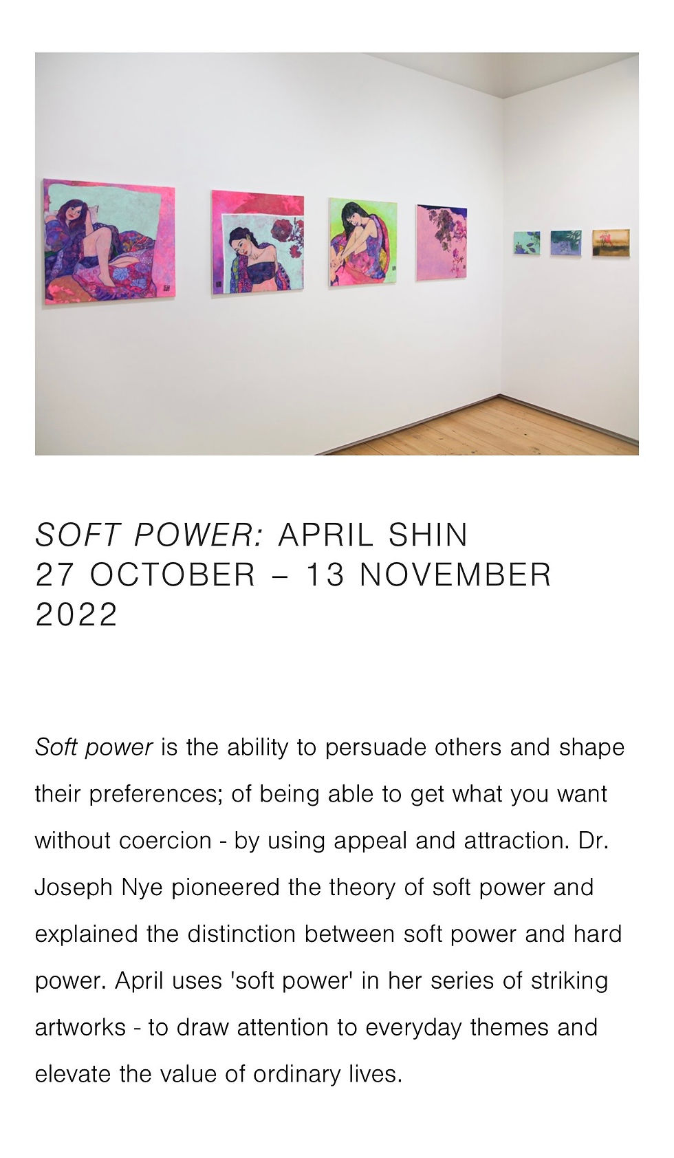 Soft Power_ BrunswickStreet Gallery