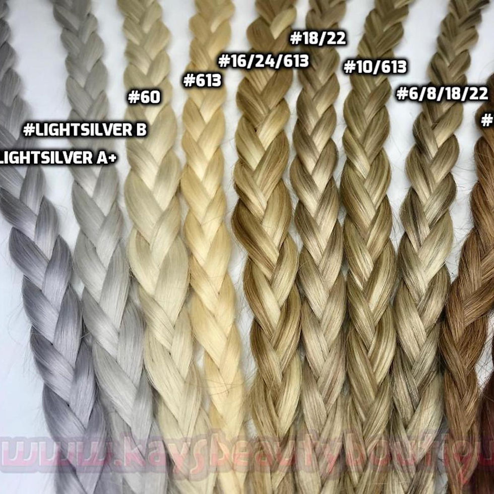 Thumbnail: WIDE Clip-in Braids 100% Human hair