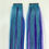 Thumbnail: 100% Human Hair Bright Turquoise Teal Purple Blue Strip Clip-in extensions strea