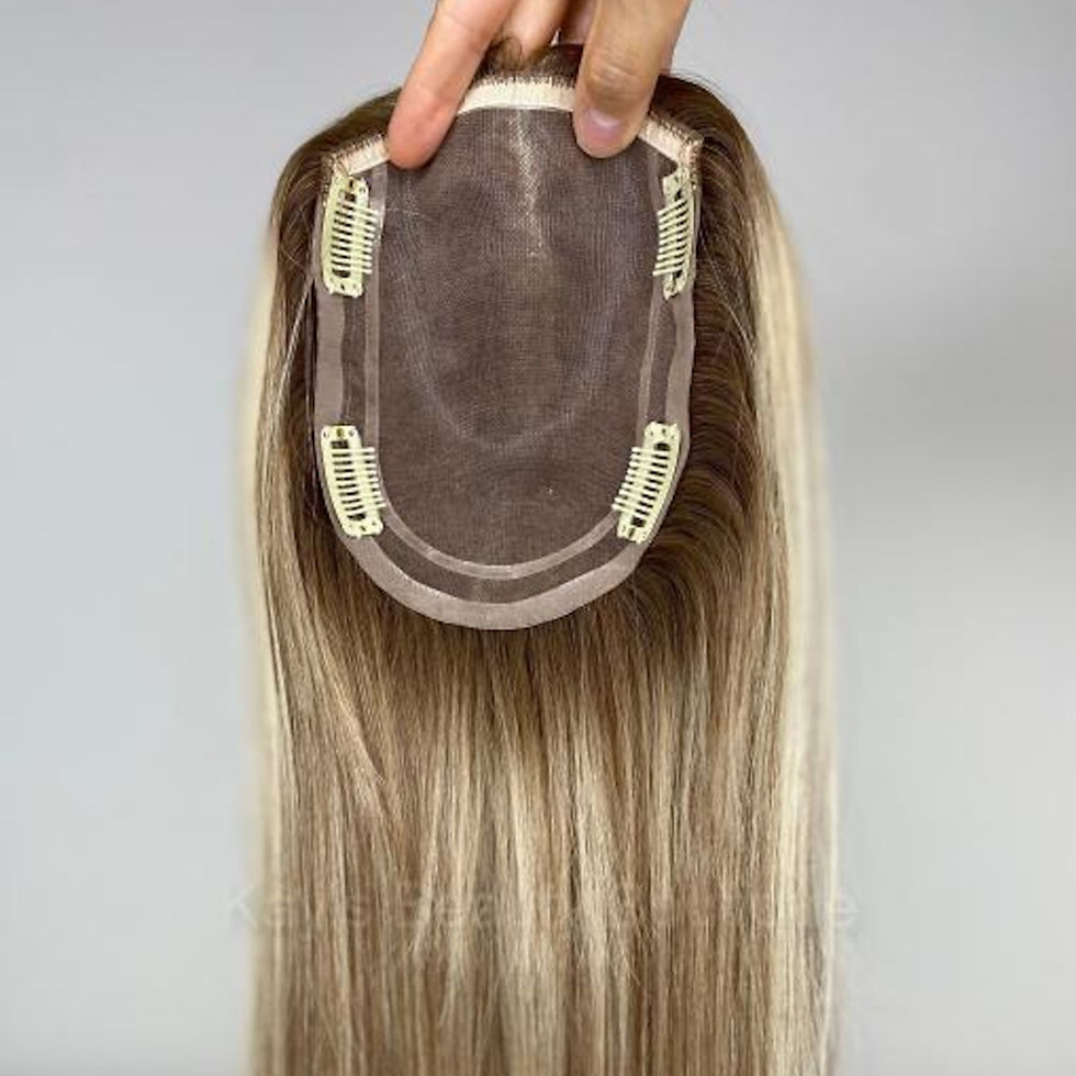 Thumbnail: #Balayage Ash Blonde&Ash Brown Mono Hair Topper