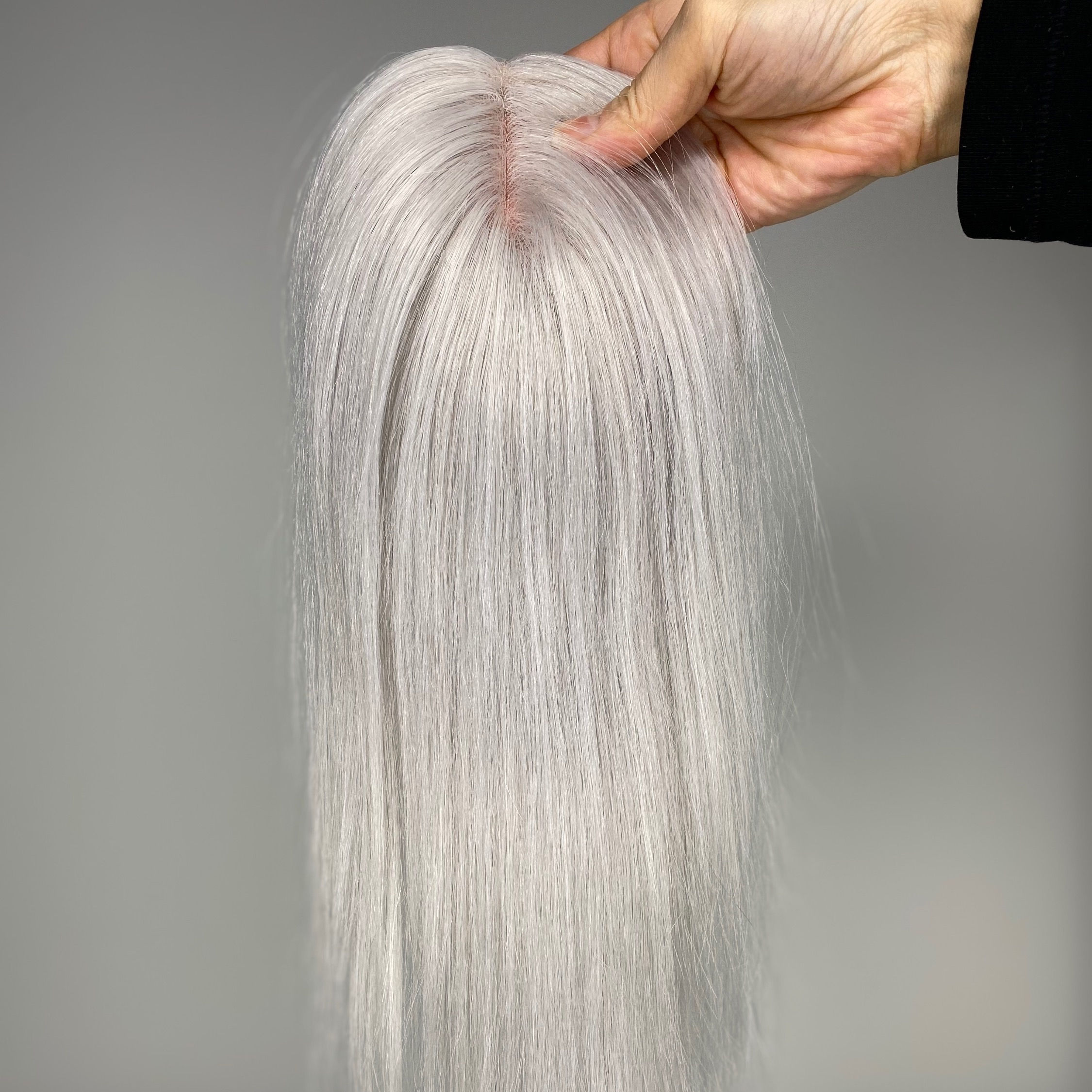 #LightSilver A Mono Hair Topper