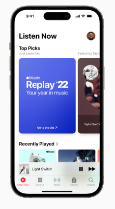 Apple Replay, Apple Music’s version of Wrapped, launched in 2022. (Apple)