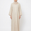 Thumbnail: Hand-beaded Beige Abaya in Lilia