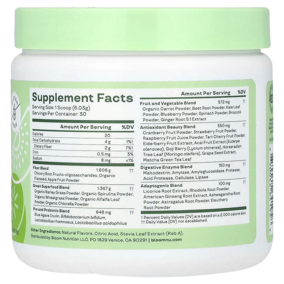 Thumbnail: Greens & Superfoods Powder, Strawberry Kiwi, 30 Servings