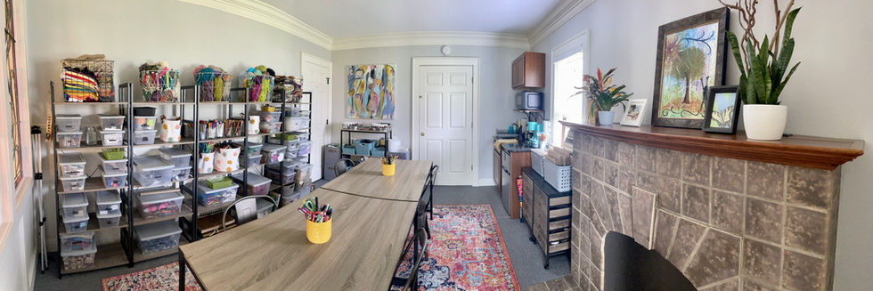 Welcome to the creative art therapy studio space at Leaves Of The Tree LLC - this is your place to create and heal