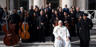 Inolvidable encuentro de la Orquesta Filarmónica de San Pedro Sula, Honduras, con el Papa Francisco