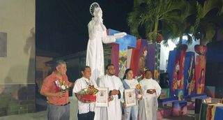 Talanga devela imponente escultura en honor a San Diego de Alcalá, su santo patrono