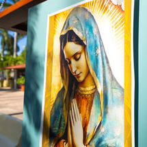 A street photography shoot of Mother Mary
