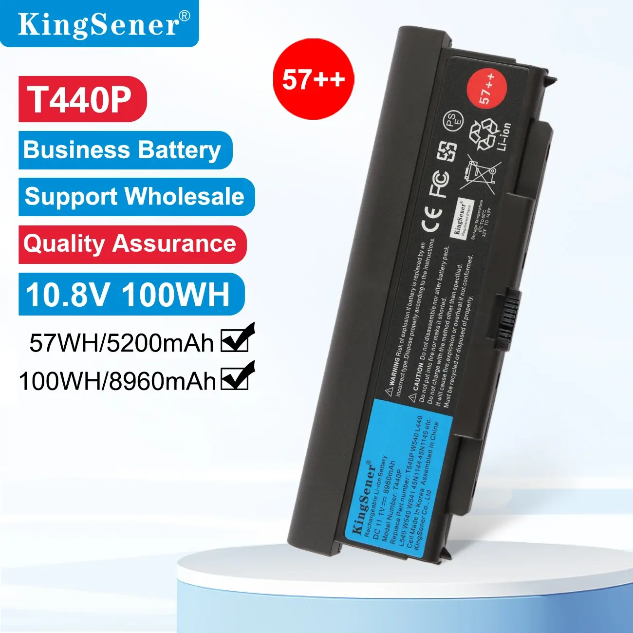 KingSener Laptop Battery for Lenovo ThinkPad T440P T540P W540 W541 L440 L540