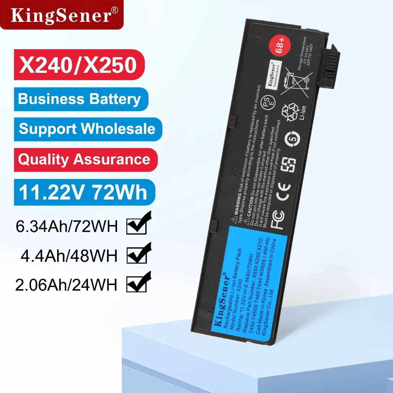 KingSener Laptop Battery for Lenovo ThinkPad X240 T440S T440 X250 X270 T450S