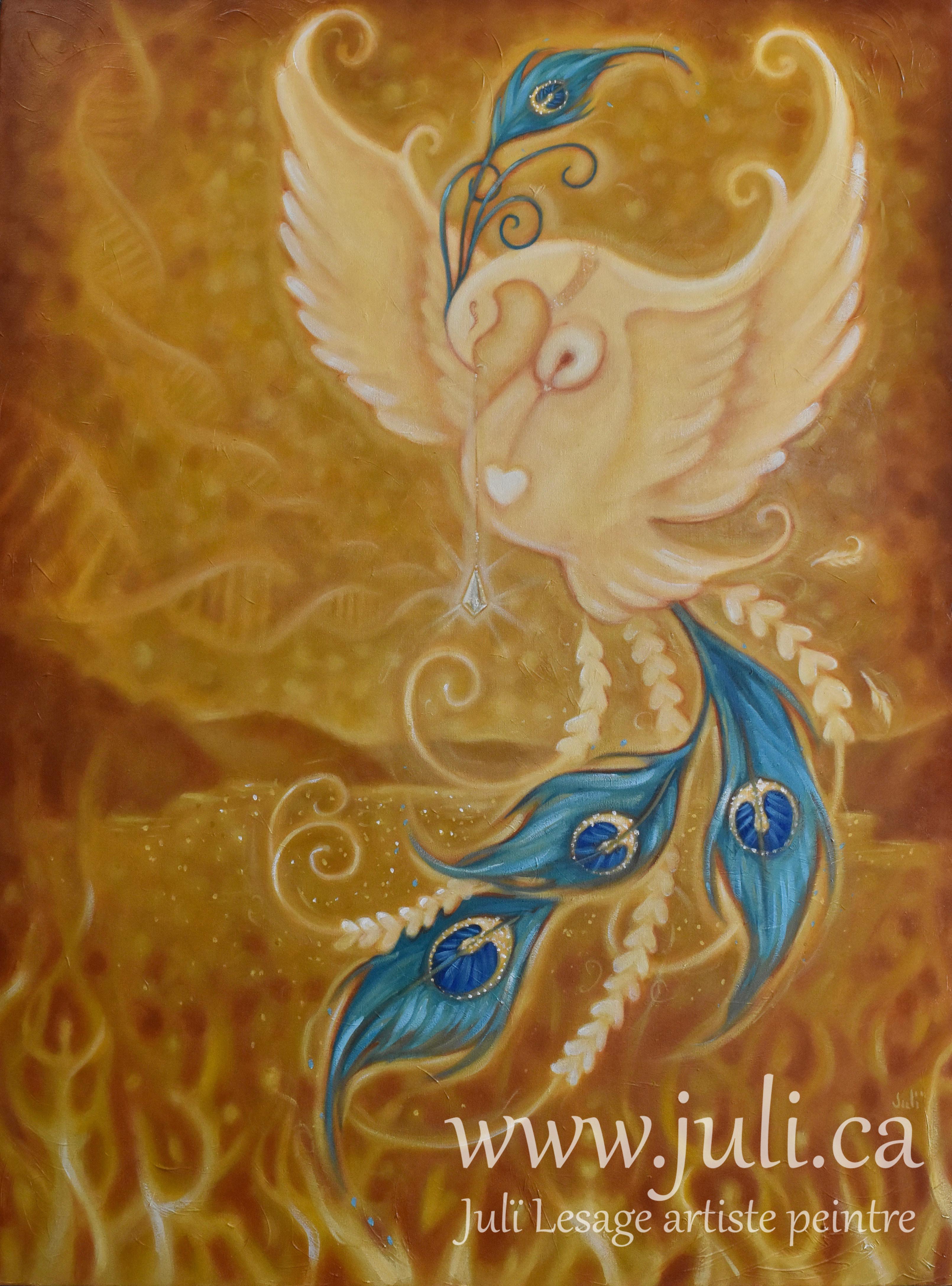 renaitre de ses cendres 30x40