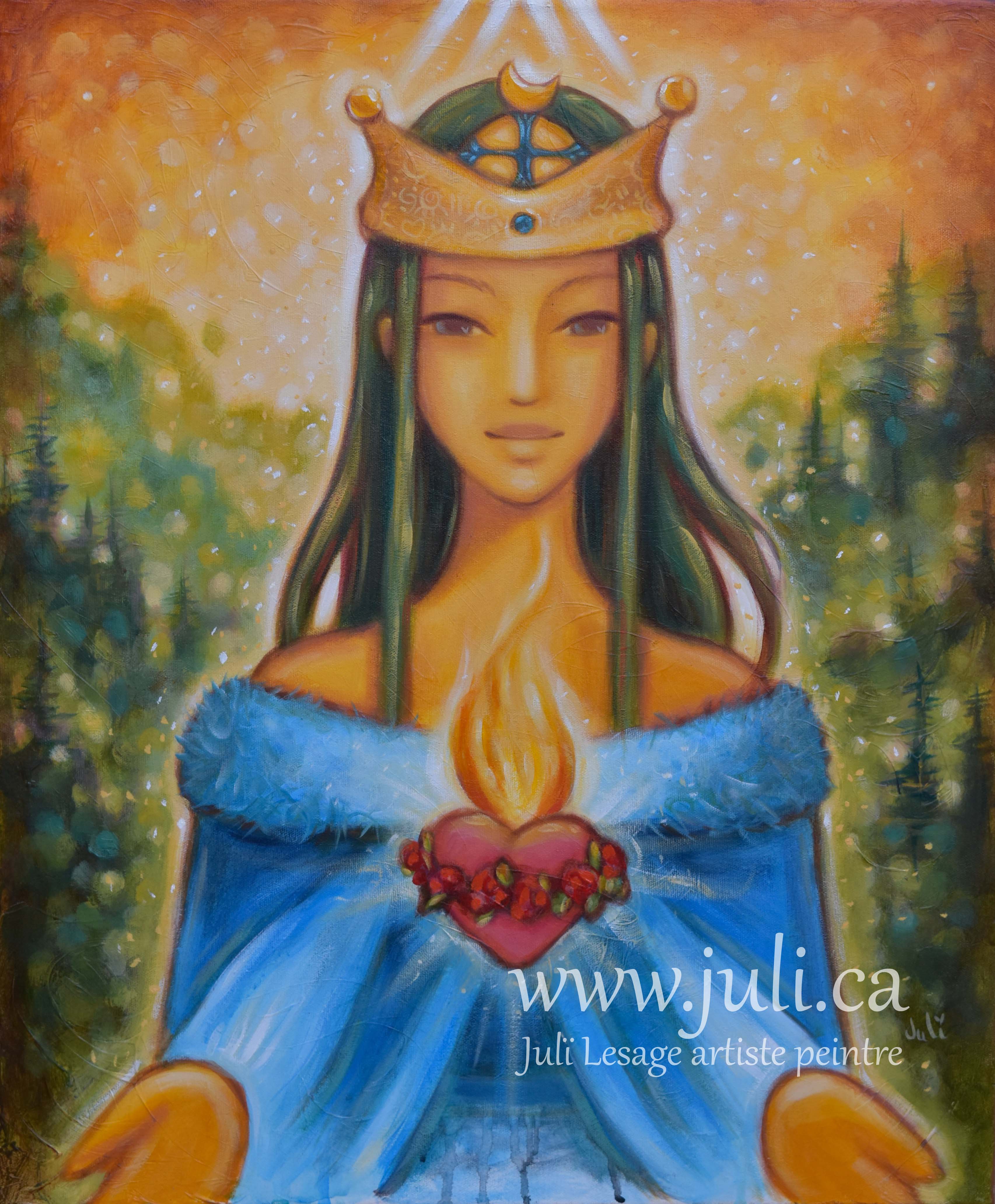 la dame en son temple