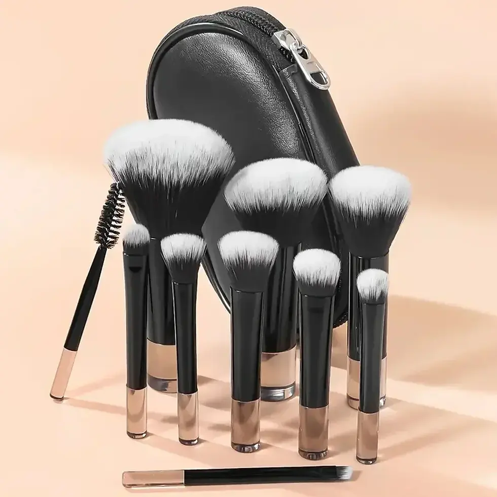 Thumbnail: 10Pcs/Bag Mini Makeup Brush Set Powder Eyeshadow Foundation Blush Blender Concea