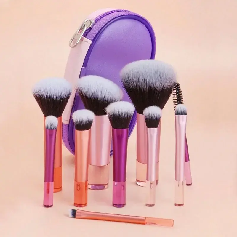 Thumbnail: 10Pcs/Bag Mini Makeup Brush Set Powder Eyeshadow Foundation Blush Blender Concea