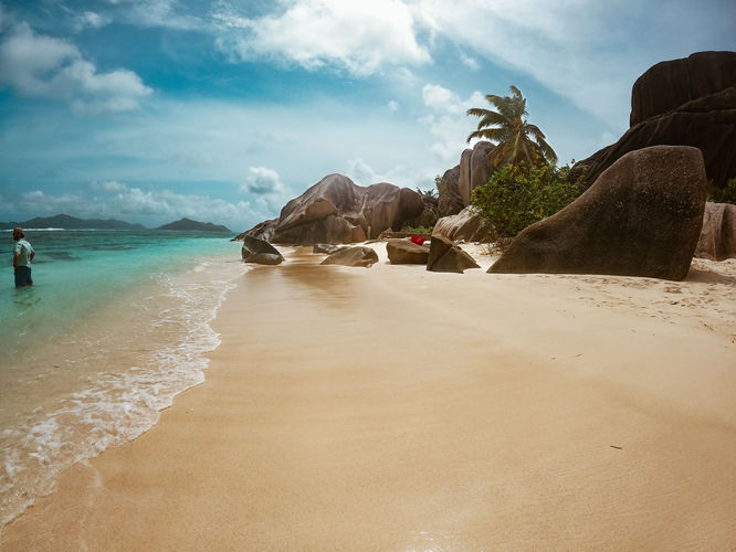 Anse Source D'Argent on La Digue in the Seychelles