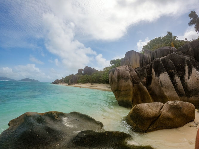 Anse Source D'Argent on La Digue in the Seychelles