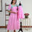 Thumbnail: Sridevi Mom and Daughter combo  Semi Raw Silk  dress