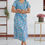 Thumbnail: Truck zipless  Maternity Dress - Calf Length