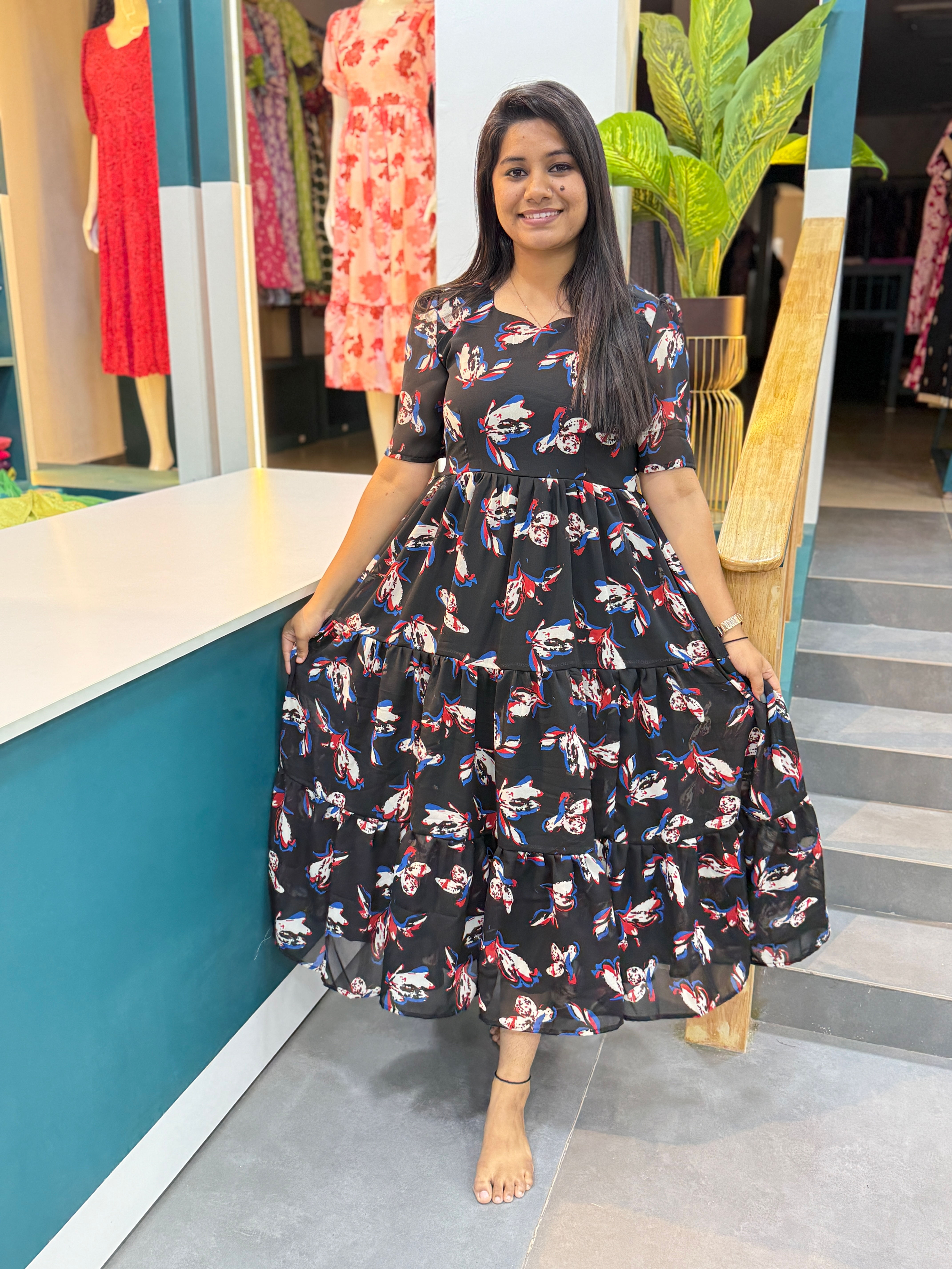 Saara georgette Dress Non feeding 