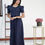 Thumbnail: Dots zipless Maternity Dress - Full Length