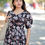 Thumbnail: Kanika Black Hidden Zip Foil work Premium Cotton   FEEDING dress